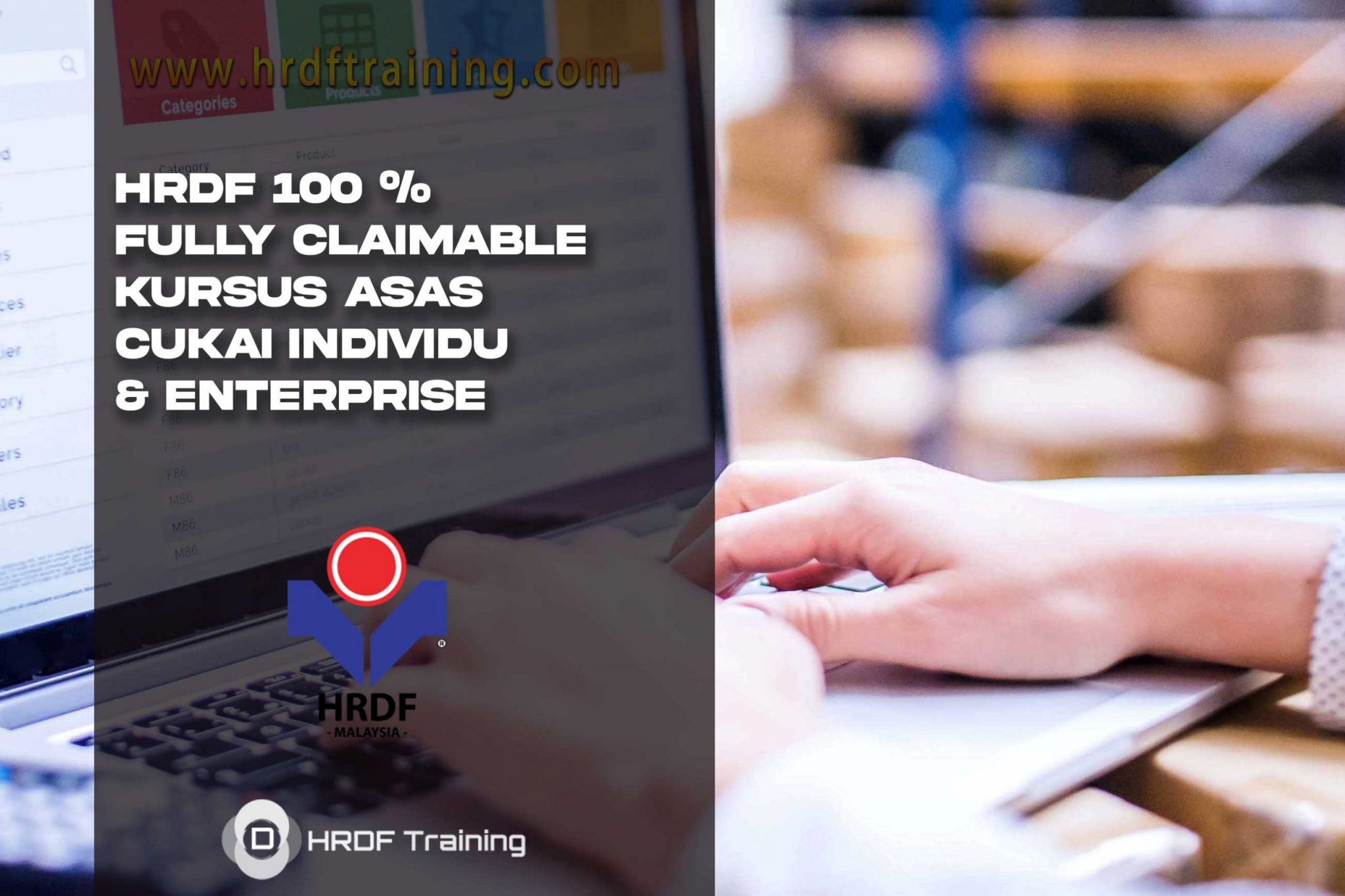 HRDF Claimable Kursus Asas Cukai Individu & Enterprise